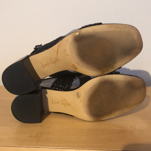 New in Box Lord & Taylor Sabbie Woven Block Heeled Sandals - Picture 7 of 8